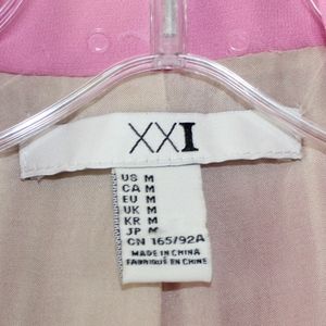XXI Jackets & Coats - XXI Crop Short Sleeve Blazer Ruffle Front Medium M XXI Jackets & Coats - XXI Crop Short Sleeve Blazer Ruffle Front Medium M
